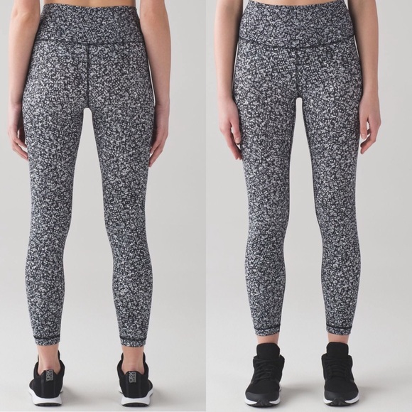 lululemon athletica Pants - Lululemon Wunder Under HiRise 7/8 Tight Daisy Dust